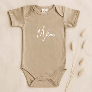 Romper naam met sierletters