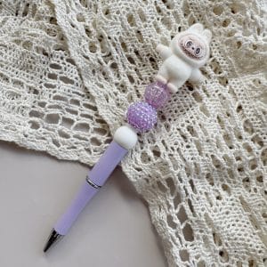 Lila/wit pen