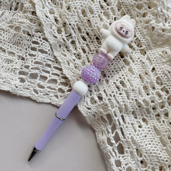 Lila/wit pen