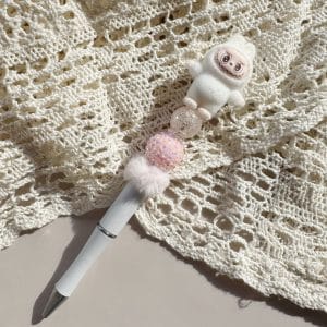 Roze/wit pen