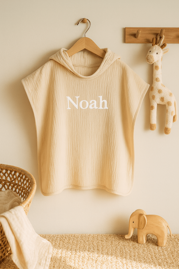 Hydrofiele Poncho met Naam - Afbeelding 3