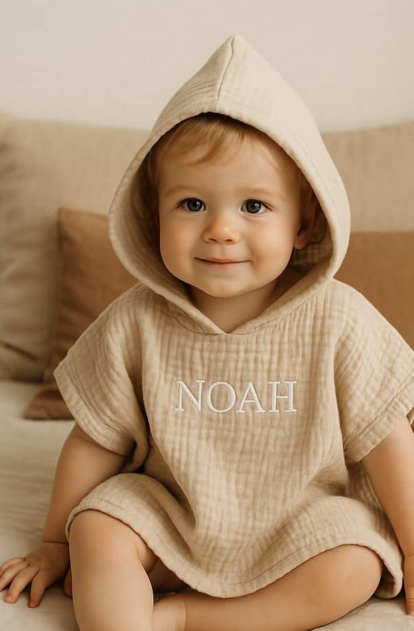 Hydrofiele Poncho met Naam - Afbeelding 2