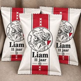 Chips zakjes voetbal met naam