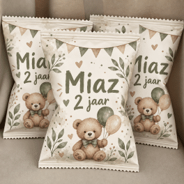 Chips zakjes beer ballon met naam