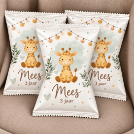Chips zakjes giraf met naam